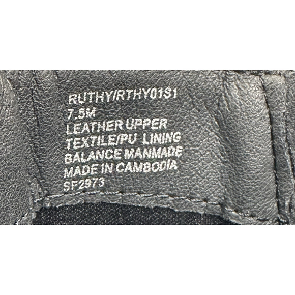 Steve Madden Ruthy Black Leather Ankle Boots Side Zip Womens Size 7.5M New $119 - Picture 11 of 12